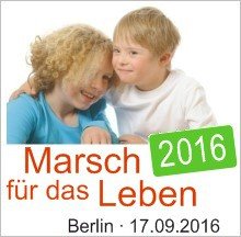 Banner Marsch für das Leben 2016