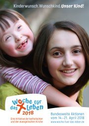 Plakat zur Woche für das Leben 2018