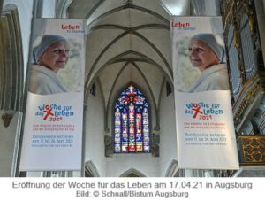 Eröffnung der Woche für das Leben am 17.04.21 in Augsburg