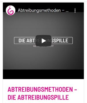 Animationsfilm zur Wirkung der Abtreibungspille