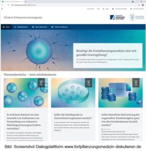 Dialogplattform "Fortpflanzungsmedizin diskutieren" von der Nationalen Akademie der Wissenschaften Leopoldina und Konrad-Adenauer-Stiftung
