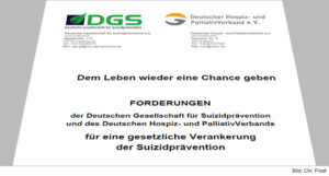 DHPV und DGS fordern gesetzliche Verankerung derSuizidprävention